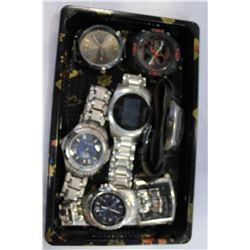 TRAY OF MENS ESTATE WATCHES