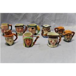 LOT OF MINIATURE TOBY MUGS