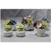 Image 2 : RADNOR STAFFORDSHIRE CHINA FLORALS AND SALT AND PEPPER