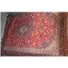 Image 1 : NEW 100% WOOL MAHSHAD HAND KNOTTED PERSIAN AREA CARPET, 3X2 METER RED/ BLUE. 45-50 KNOTS SQ. CM