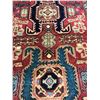 Image 2 : NEW 100% WOOL TABRIZ HAND KNOTTED RED/BLACK/WHITE PERSIAN CARPET, SIZE 3X1.5 METER 45-50 KNOTS/ SQ. 