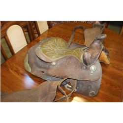 TOOLED LEATHER YOUTH SADDLE