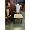 Image 2 : OAK DINING TABLE AND SIX CHAIRS