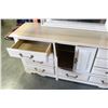 Image 3 : MAPLE FINISH DRESSER WITH MIRROR