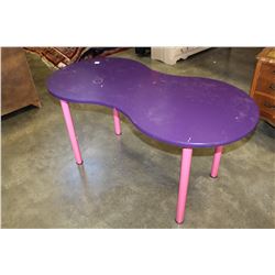 PURPLE AND RED TABLE