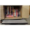 Image 2 : BOX OF DVDS AND DVD PLAYER