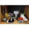 Image 1 : SHELF LOT OF EARLY POTTERY
