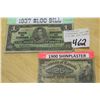 Image 1 : COLLECTIBLE 1937 ONE DOLLAR BILL AND 1900 SHINPLASTER