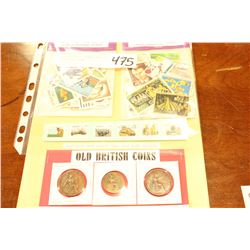 COLLECTIBLE STAMPS AND OLD BRITISH COINS