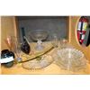 Image 1 : SHELF LOT OF VARIOUS EARLY GLASSWARE