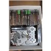 Image 1 : BOX OF PS1 CONTROLLERS AND GAMES