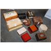 Image 1 : BOX OF WOOD AND LEATHER BOXES