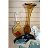 Image 2 : MURANO LIDDED FLASK DOLPHIN LLADRO STYLE FIGURE TALL VASE CHINA DISHES ETC