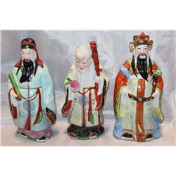 COMPLETE SET OF THREE EASTERN FIGURES