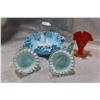 Image 1 : HOBNAIL DISH VASE AND HORN OF PLENTIES