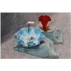 Image 2 : HOBNAIL DISH VASE AND HORN OF PLENTIES