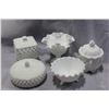 Image 1 : FIVE PIECES MILK GLASS