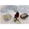 Image 1 : 4 PIECES OF ART GLASS MURANO ETC