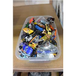 SMALL TOTE OF HOT WHEELS