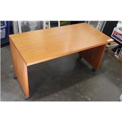 TEAK ROLLING DESK