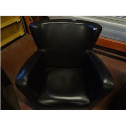 (NEW) Brown Leather Chair has some small scuffs