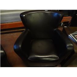 (NEW) Brown Leather Chair has some small scuffs