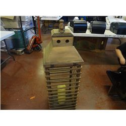 Wooden Lantern with Battery Operated Candle