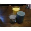 Image 1 : Yellow, grey and blue candle