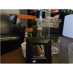 Black Mirror, Candle Stick and other home decor