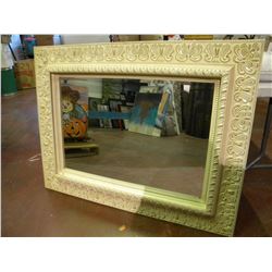 Very Large Wooden Framed Decrative Mirror