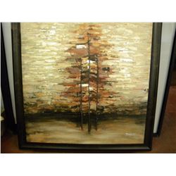 Large Framed Oil painting by Tino O