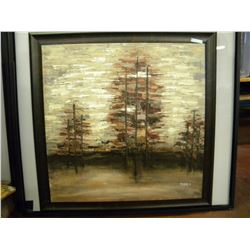Large Framed Oil Painting by Tina O