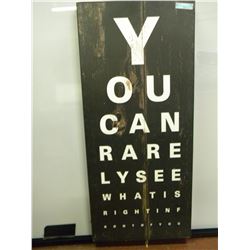 Wood Eye Exam Art