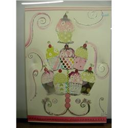 Cupcakes on canvas