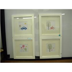 Set of 4 Kids Wall Art