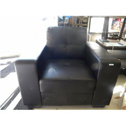 Brown Bonded Leather Chair