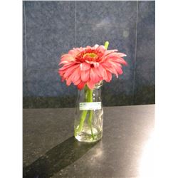 Small Vase with Pink Flower