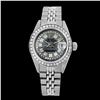 Image 2 : Rolex Men's Stainless Steel, QuickSet, Diamond Dial & Diamond Bezel - REF-474A5N