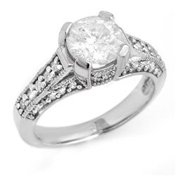 2.06 CTW Certified VS/SI Diamond Ring 14K White Gold - REF-485K8R - 14183