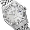 Image 1 : Rolex Ladies Stainless Steel, Diamond Dial & Diamond Bezel, Saph Crystal - REF-363W3K