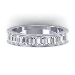 1.50 CTW Baguette Certified VS/SI Diamond Art Deco Eternity 14K White Gold - REF-161W8H - 30318