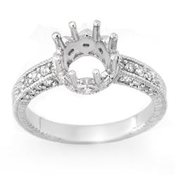 0.50 CTW Certified VS/SI Diamond Ring 14K White Gold - REF-52T8X - 11021