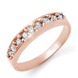 0.50 CTW Certified VS/SI Diamond Ring 18K Rose Gold - REF-70H4W - 12826