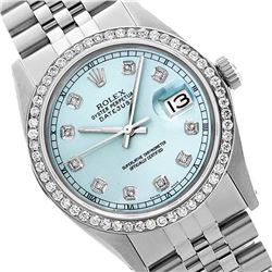 Rolex Ladies Stainless Steel, Diamond Dial & Diamond Bezel, Saph Crystal - REF-355W6K