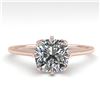 1.0 CTW Certified VS/SI Cushion Diamond Engagement Ring 18K Rose Gold - REF-283K5R - 35753