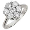 1.50 CTW Certified VS/SI Diamond Ring 18K White Gold - REF-194H8W - 10073