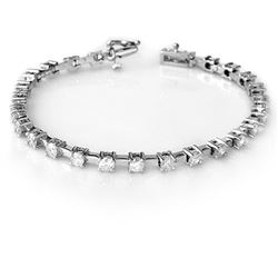 5.0 CTW Certified VS/SI Diamond Bracelet 10K White Gold - REF-467F3M - 10087