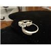 Image 1 : 18k White gold over sterling engagement set