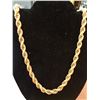 Image 1 : 18k Gold Filled Rope Chain