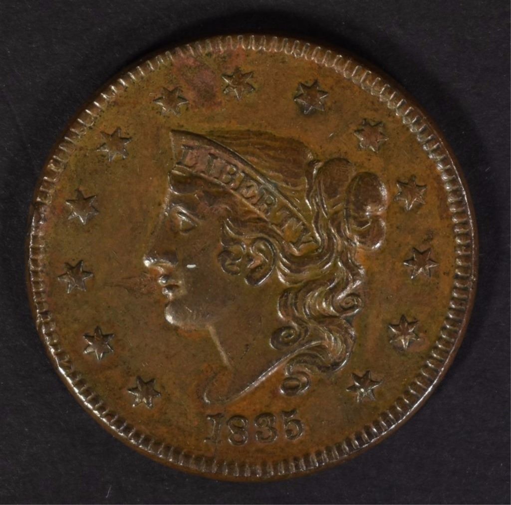 1835 LARGE CENT HEAD OF 1836 BROWN 1835-large-cent-head-of-1836-brown